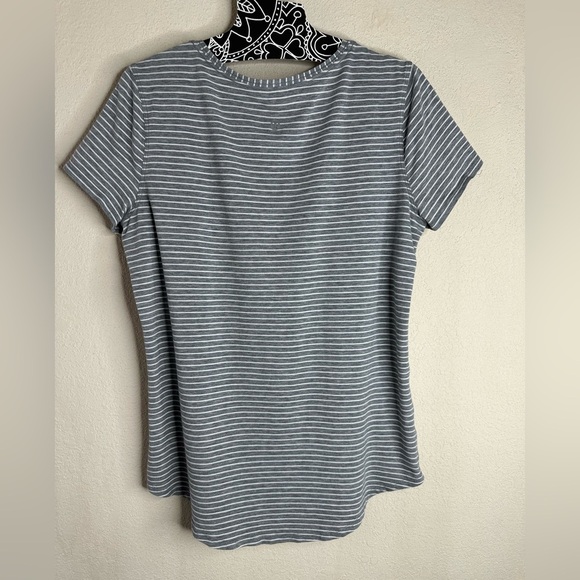 Lululemon Love Crew III Modern Stripe Heathered Medium Grey White - Picture 4 of 4